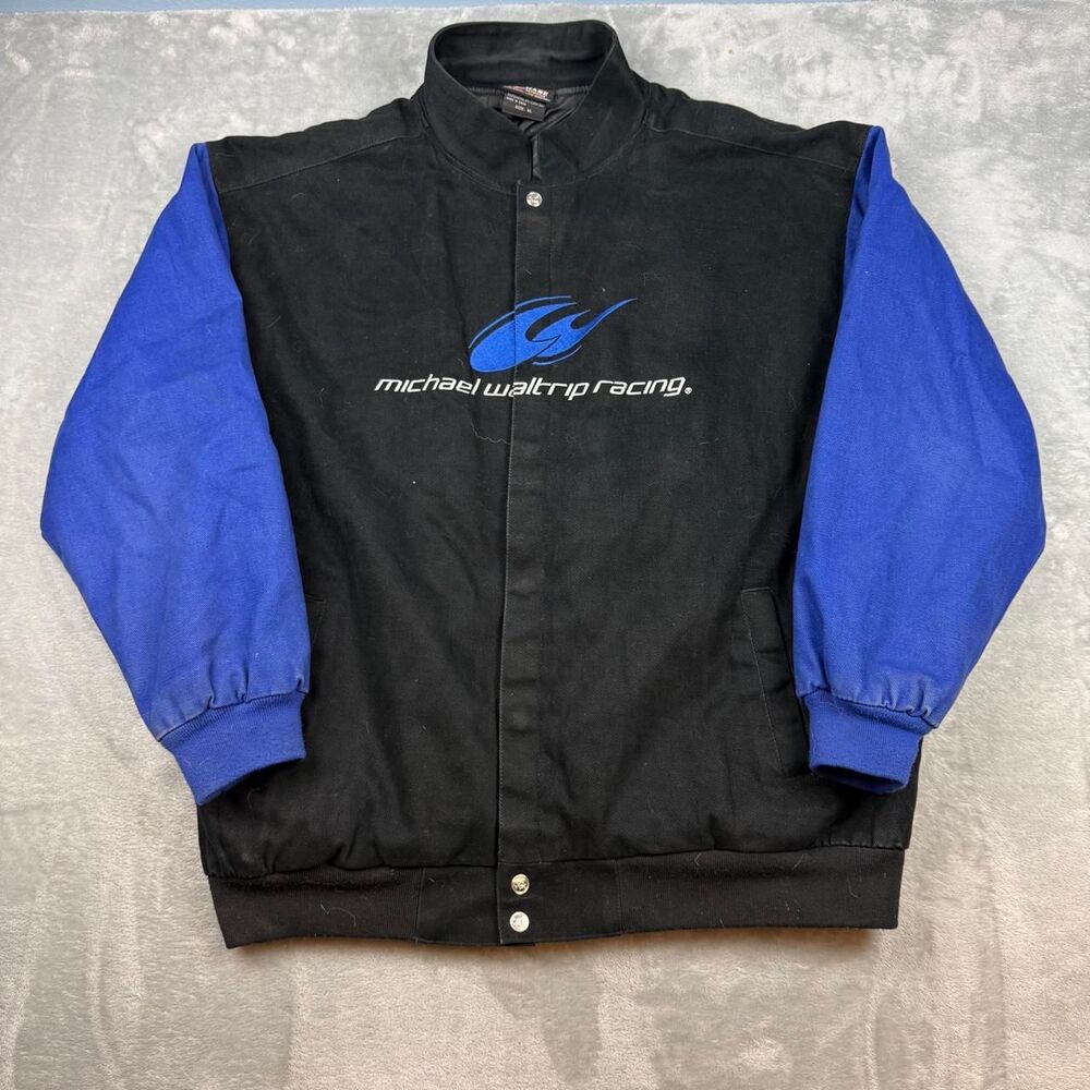 Chase-authentics Men's Black and Blue Jacket